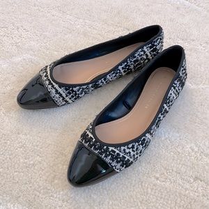 Zara Trafaluc tweed flats. BRAND NEW